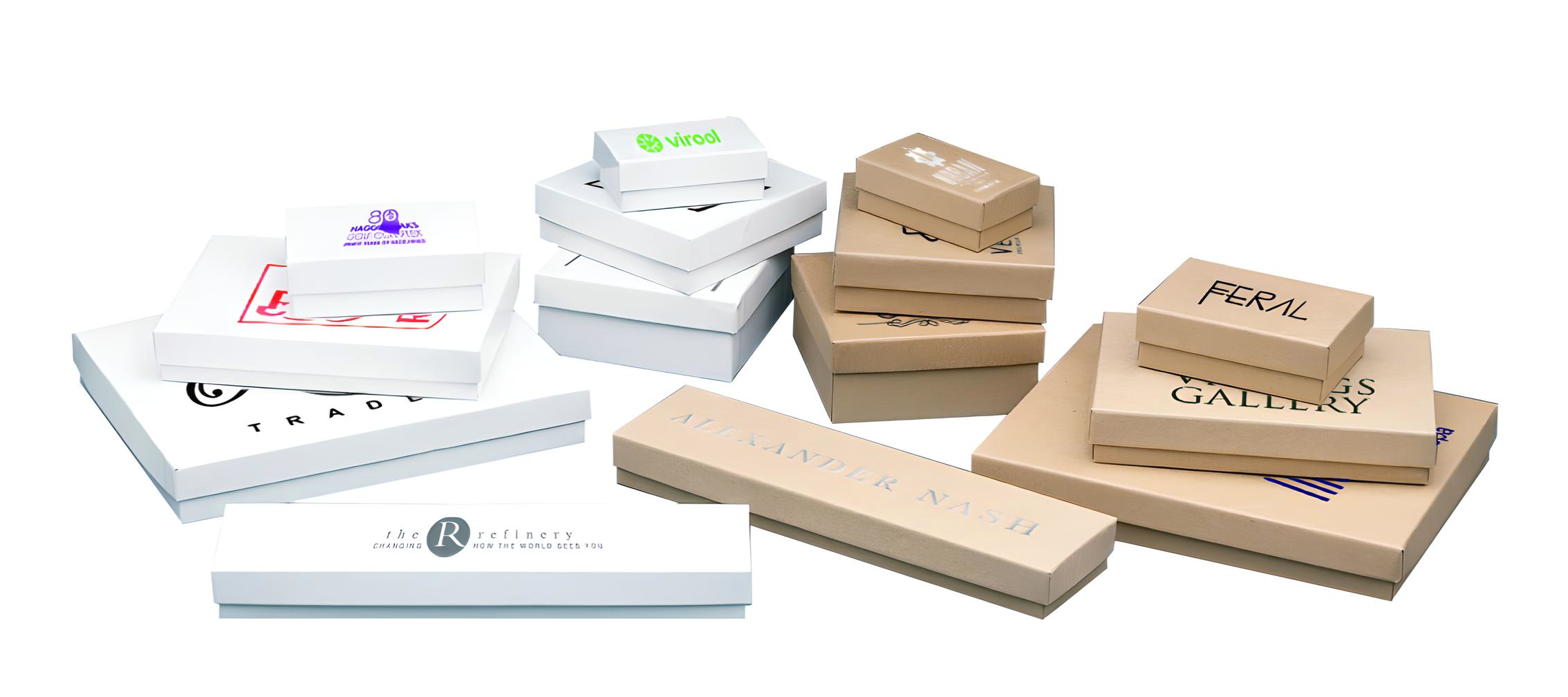 White Gloss Boxes Jewelry